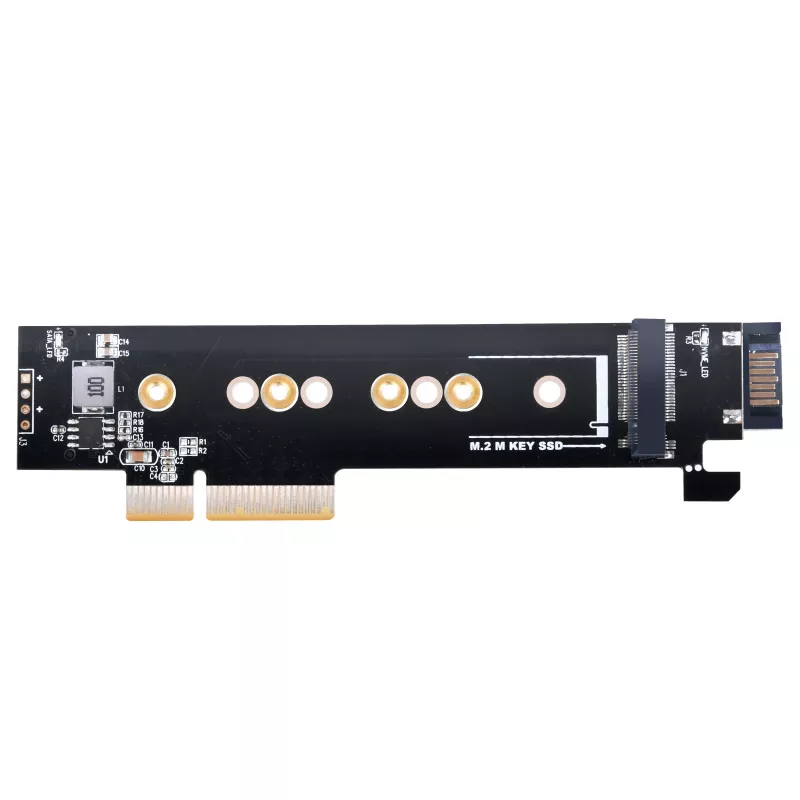 Silverstone SST-ECM28 M.2/SATA adapterkaart, PCIe 4.0, 1x M-Key, 1x SATA
