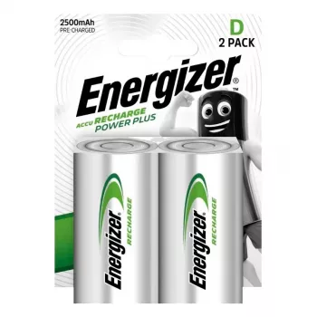 Energizer NiMH laetavad D-patareid 2500mAh - 2-pakk