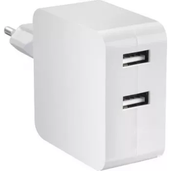 VOLTCRAFT SPS-2400/2+WH-N VC-11331785 USB-laadija pistikupesa Väljundvool (max.) 4800 mA 2 x USB (VC-11331785)