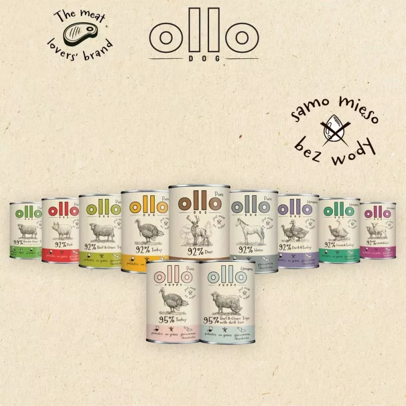OLLO Puppy Pure kalkuniga märg koeratoit - 400 g