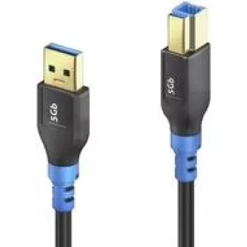 USB-kaabel PureLink FI-U300-020 2m USB 3.2 Gen 1 USB A USB B Must Sinine