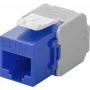 Wentronic Goobay CAT 6a KeyStone RJ45 Jack, varjestamata, 500MHz, sinine-valge (90688)