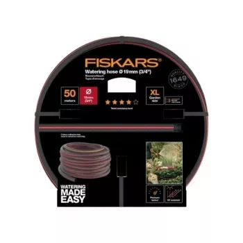 Aiavoolik Fiskars 1027111 50 m maapealne must punane
