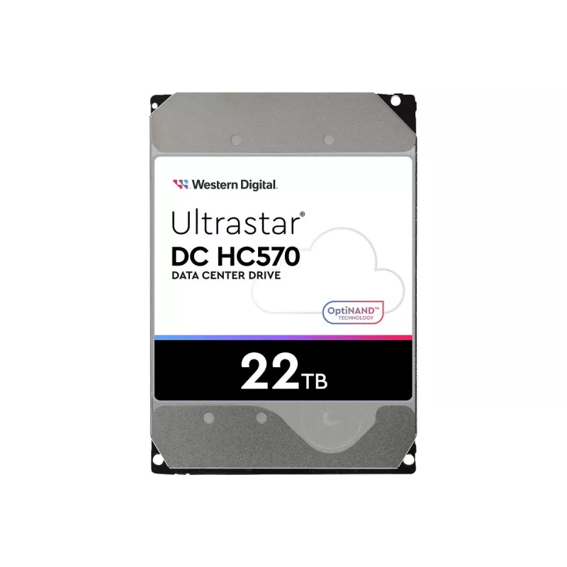 3,5-tolline SAS-kõvaketas Western Digital Ultrastar DH HC570 22 TB, 12 Gbit/s, 7200 p/min, 512 MB vahemälu