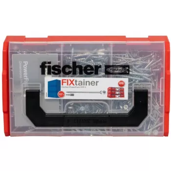 fischer FixTainer PowerFast II TX TG 562272 puitlaastplaadikruvide komplekt, tsingitud teras (562272)