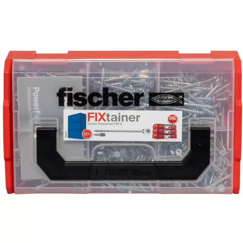 fischer FixTainer PowerFast II TX TG 562272 puitlaastplaadikruvide komplekt, tsingitud teras (562272)