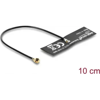 DELOCK WiFi 6 antenn I-PEX (MHF® I pistik) ringsuunaline 4,5–5,0 dBi 10 cm FPC kaabliga sisemiseks kleepkinnituseks