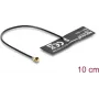 DELOCK WiFi 6 antenn I-PEX (MHF® I pistik) ringsuunaline 4,5–5,0 dBi 10 cm FPC kaabliga sisemiseks kleepkinnituseks