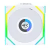 Lian Li UNI FAN SL Wireless LCD ARGB 120mm Valge 3-pakk