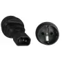 Microconnect PE14CEEAD toitepistiku adapter C14 Type F Must
