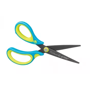 Scissors Pelikan 810296 sirge cut Blue Lime