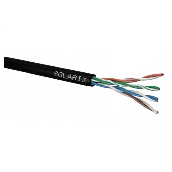 Võrgukaabel Solarix SXKD-5E-UTP-PE UTP CAT5E 305m Must