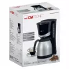 Tilkkohvimasin CLATRONIC KA 3327 — täisautomaatne, 10 tassi, 870 W, roostevaba teras/must