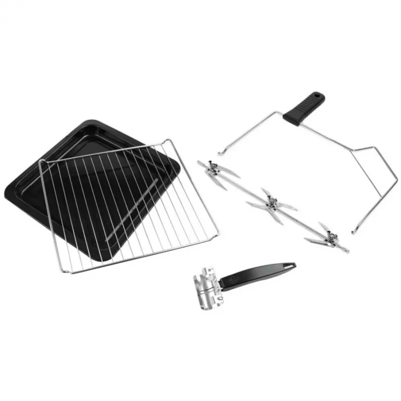 Miniahi Rommelsbacher BG 1805/E roostevaba teras – 42 L, 80–230 °C, 7 režiimi, rotisserie