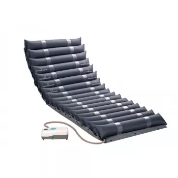 Lamavusevastane madrats MDH PSM007 – ühekohaline PVC-st vahelduva rõhuga toetusmadrats, 190×85×11,5 cm, maksimaalne kasutaja kaal 140 kg, granaatpunane