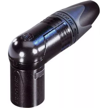Neutrik XLR Connector Plug, nurkne Pooluste arv: 5 Must NC5MRX-B 1 tk (NC5MRX-B)