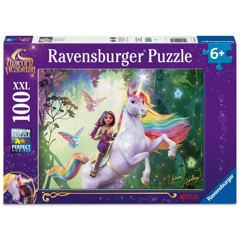 Ravensburger pusle XXL 100 tükki – Unicorn Academy – suureformaadiline lastepusle