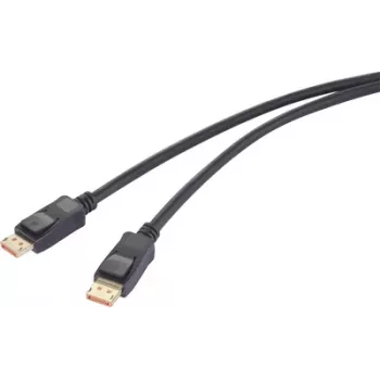 Renkforce DisplayPort-ühenduskaabel pistik 2.00 m must RF-6562820 8K UHD (RF-6562820)