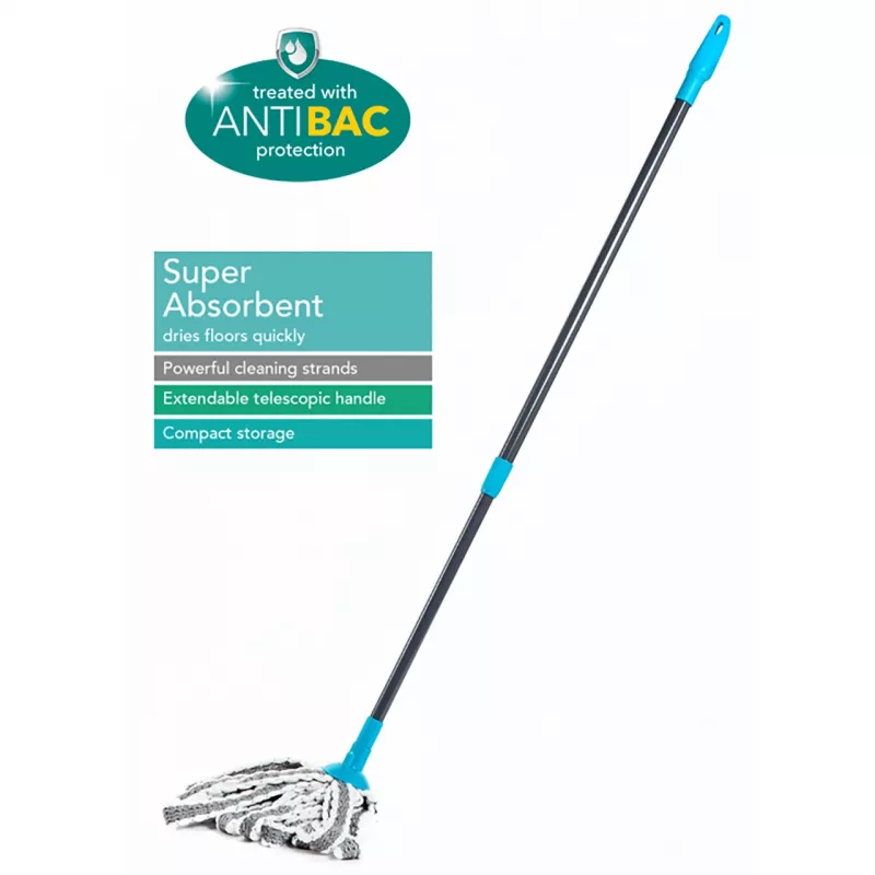 Teleskoopmopp Beldray LA049179UFFEU7 Antibac-vahetuspadjaga, reguleeritav vars
