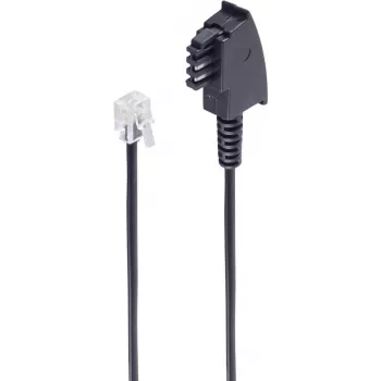 shiverpeaks ®-BASIC-S --TAE F-plug - Western-plug 6/4, UNIVERSAL (Import / Siemens+Telecom) 10 m (BS70010)