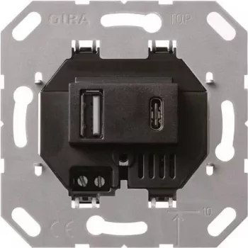 Gira USB-Spannungsversorgung 2-f. Type A/C Insert 236900 (236900)