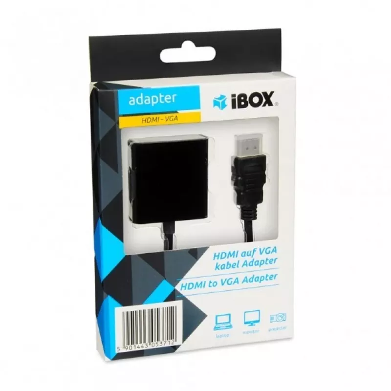 iBox IAHV01 HDMI–VGA adapter, must