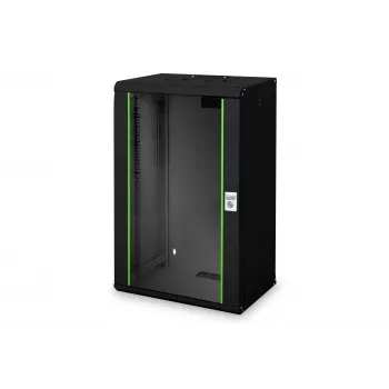 Digitus Unique DN-19 20-U-SW - kapp - võrgukapp - sobib seinapaigalduseks - must, RAL 9005 - 20U - 48,3 cm (19) (DN-19 20-U-SW)