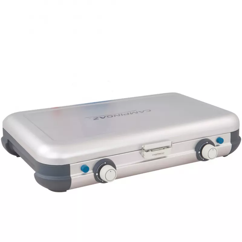 Kaasaskantav grillpliit Campingaz 2213311 — 2 tsooni, 5,4 kg, 490×350 mm, must/hall/hõbedane