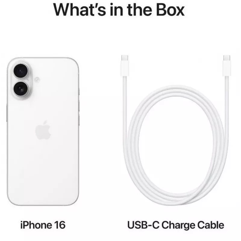 MOBIILTELEFON IPHONE 16/128GB VALGE MYE93 APPLE