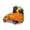 BRUDER mudelsõiduk MB Sprinter munitsipaalprügiauto BR-02682, mänguauto koopia