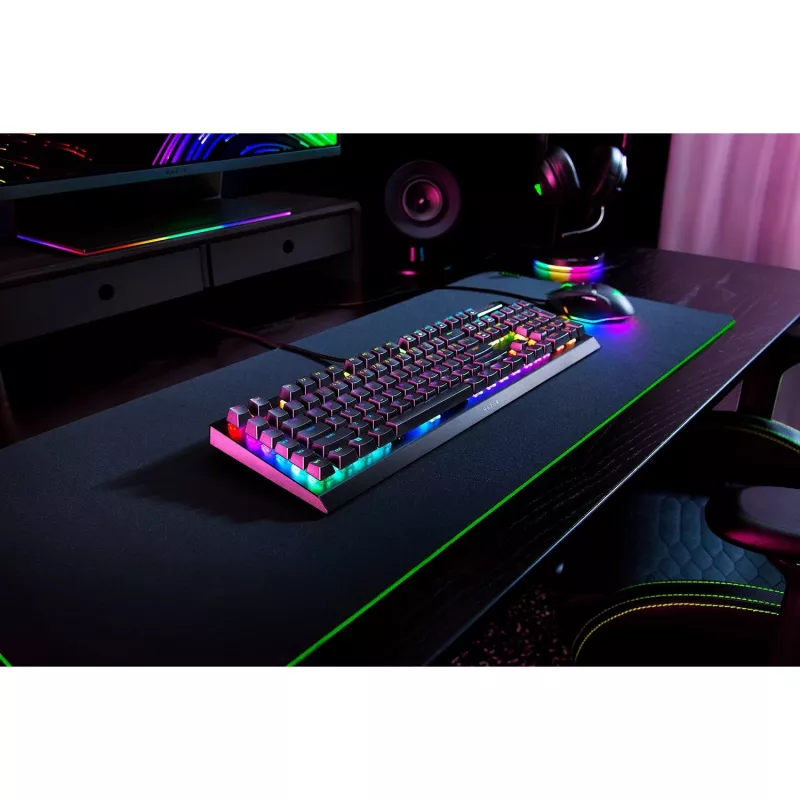 Razer MustWidow V4 X mänguklaviatuur, USB, QWERTZ, saksa, must