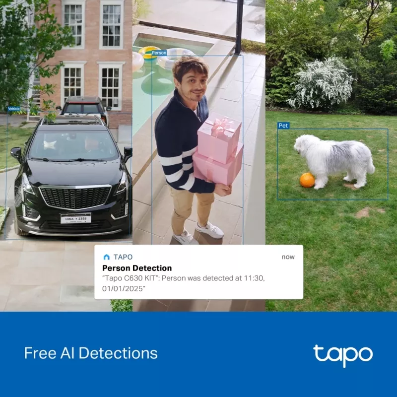 Turvakaamera TP-LINK Tapo C630 KIT päikesepaneeliga pööratav/kallutatav