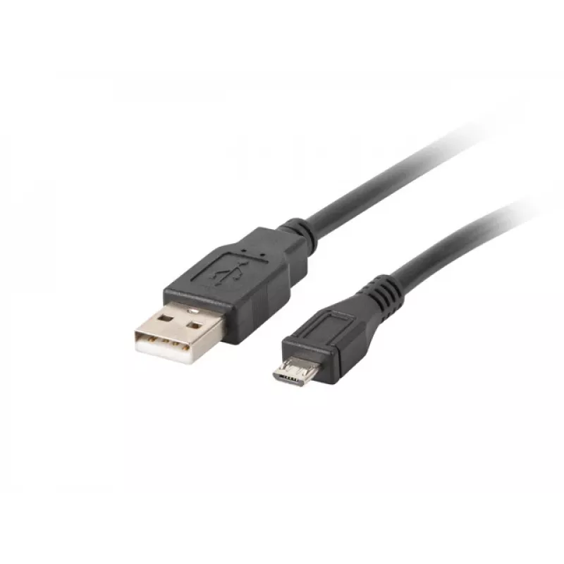 USB 2.0 kaabel LANBERG CA-USBM-10CC-0018-BK, Micro-USB B USB A-le, 1,8 m, must