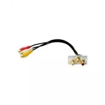 pistikuadapter Kindermann 7444000530 3x RCA hõbedane