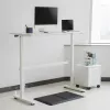 Käsitsi reguleeritava kõrgusega laud Ergo Office, max 40 kg, max kõrgus 117 cm, lauaplaadiga seismiseks ja istumiseks töötamiseks, ER-401 W