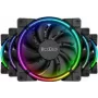 120mm PCCOOLER korpuse ventilaator CORONA-FRGB-5I1, 1000–2000 p/min, ARGB valgustus