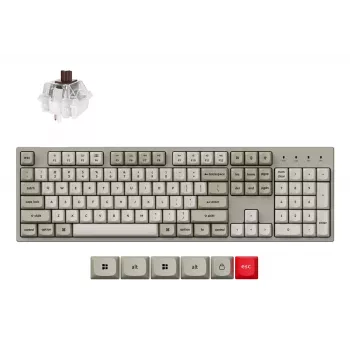 Keychron C2 Pro 8K klaviatuur, universaalne, USB, QWERTY, US International, hall
