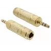 Kaabli soovahetaja DeLOCK 65360 3,5 mm 6,35 mm-le Kuldne