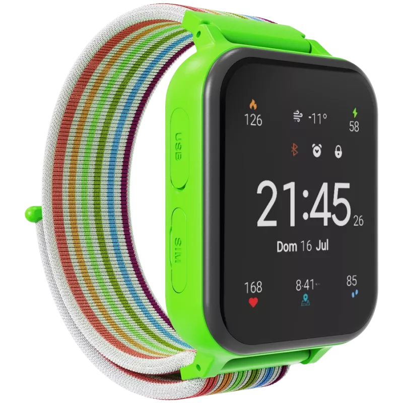 Canyon KW-37 Alfie - nutikell lastele - IPS-ekraan 1.69 - IP66 - 512 MB - MP3 - mängud - kaamera