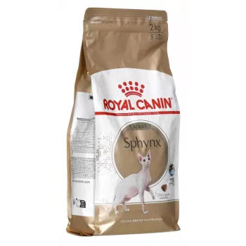 Kuiv kassitoit Royal Canin Sphynx Adult 2 kg — sealiha maitse, 33% valku, 23% rasva