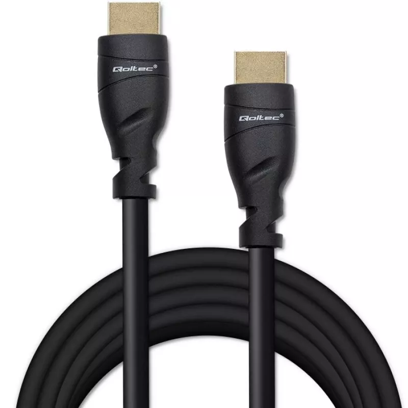 HDMI 2.1 kaabel QOLTEC 5 m — 48 Gbit/s, 8K@60Hz, 26AWG, kullatud pistikutega