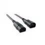 Toitekaabel Bachmann 356.119 Must 0,5 m C14 C13