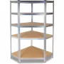 Aiatööriistade hoiuriiul top e shop Riiul GC9030 — Tsingitud teras & MDF, 900x300x1800 mm, eraldiseisev/seinale kinnitatav, 875 kg kandevõime