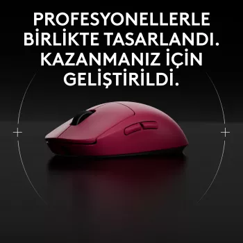 Logitech G PRO 2 - hiir - mängimiseks - parema- ja vasakukäeline - optiline - 8 nuppu - juhtmevaba, juhtmega - 2,4 GHz, USB - USB Logitech LIGHTSPEED vastuvõtja - roosa (910-007310)