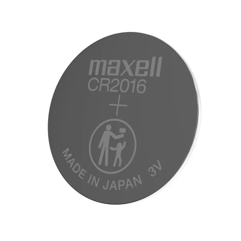 Nööpelement MAXELL CR2016 3V, LiMnO2 ühekordne, 90 mAh — 2 tk blisterpakendis