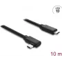 DELOCK aktiivne optiline USB USB-C kaabel 10 Gbps, nurga all pistik-pistik, 10 m (mudel 87242)