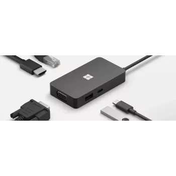 Sülearvuti dokk Microsoft 1E4-00002 Must