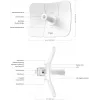 Võrgusild TP-LINK Beam Bridge 5 UR KIT, 5 GHz üheribaline, Wi-Fi 5 (802.11ac), Gigabit Ethernet, väline antenn, max ulatus 15000 m, valge