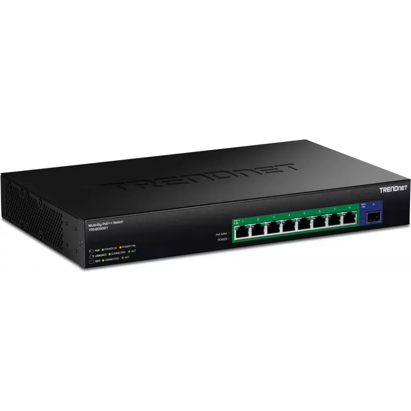 TRENDnet TPE-BG5091 Switch 480W 2.5G Power PoE++ mit 10G SFP+ P - Switch - 9-Port (TPE-BG5091)