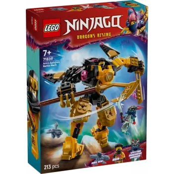LEGO ehituskomplekt NINJAGO 71839 Arini Spinjitzu lahingumehha, 213 detaili, 2 minifiguuri, kõrgus 160 mm